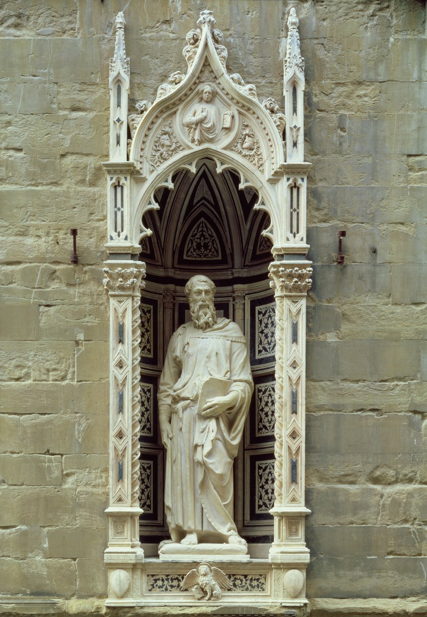 Św. Marek, 1413 (marmur) autorstwa Donatello