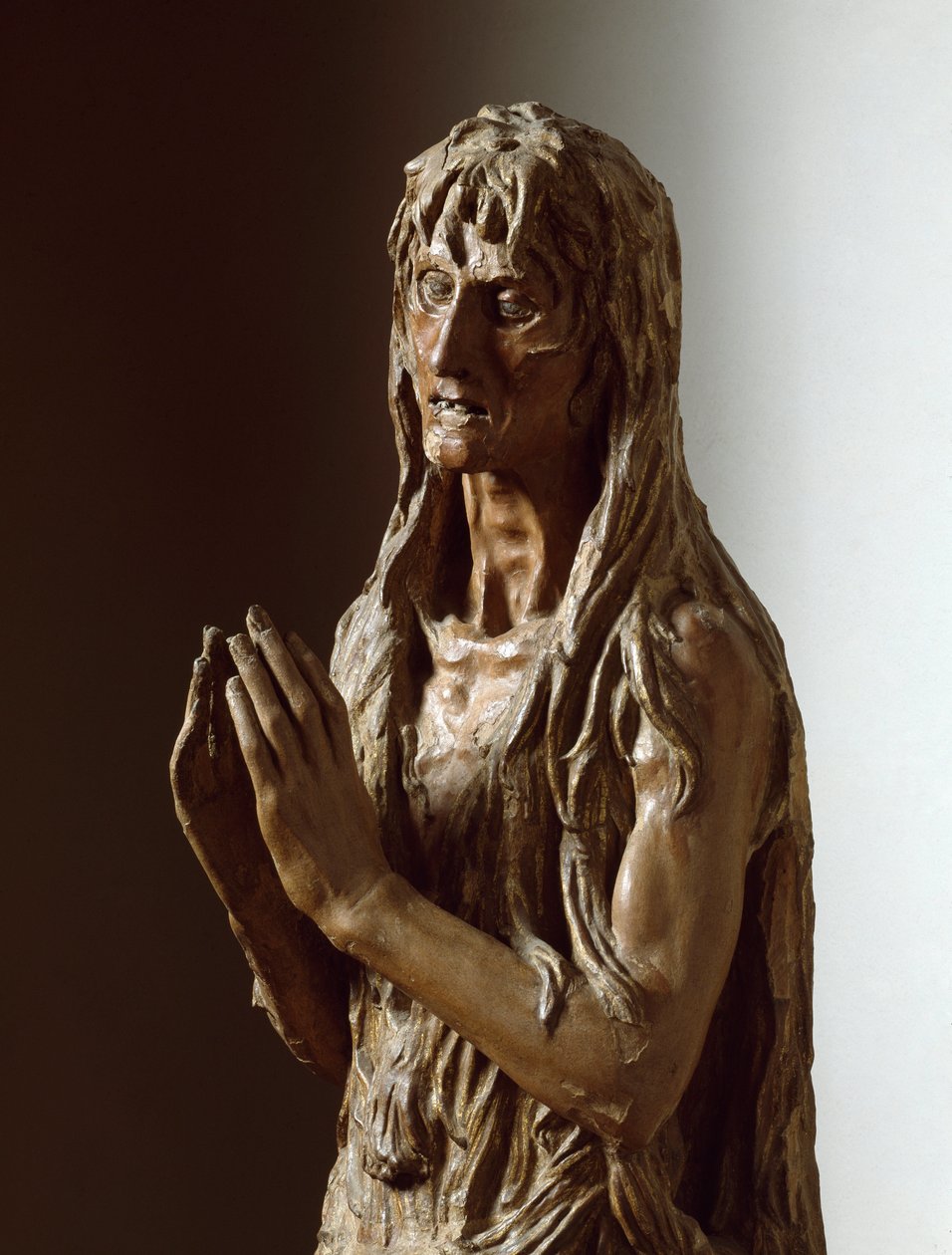 Maria Magdalena. Rzeźba z drewna polichromowanego autorstwa Donatello