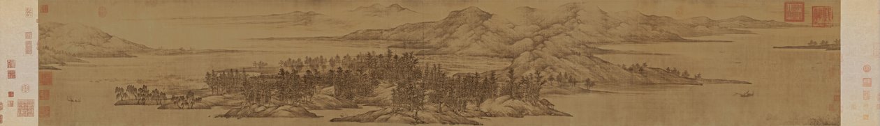 Letni widok Jiangnan, X wiek. autorstwa Dong Yuán