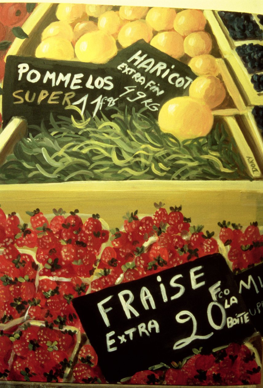 Fraise (akryl na panelu) autorstwa Dory Coffee