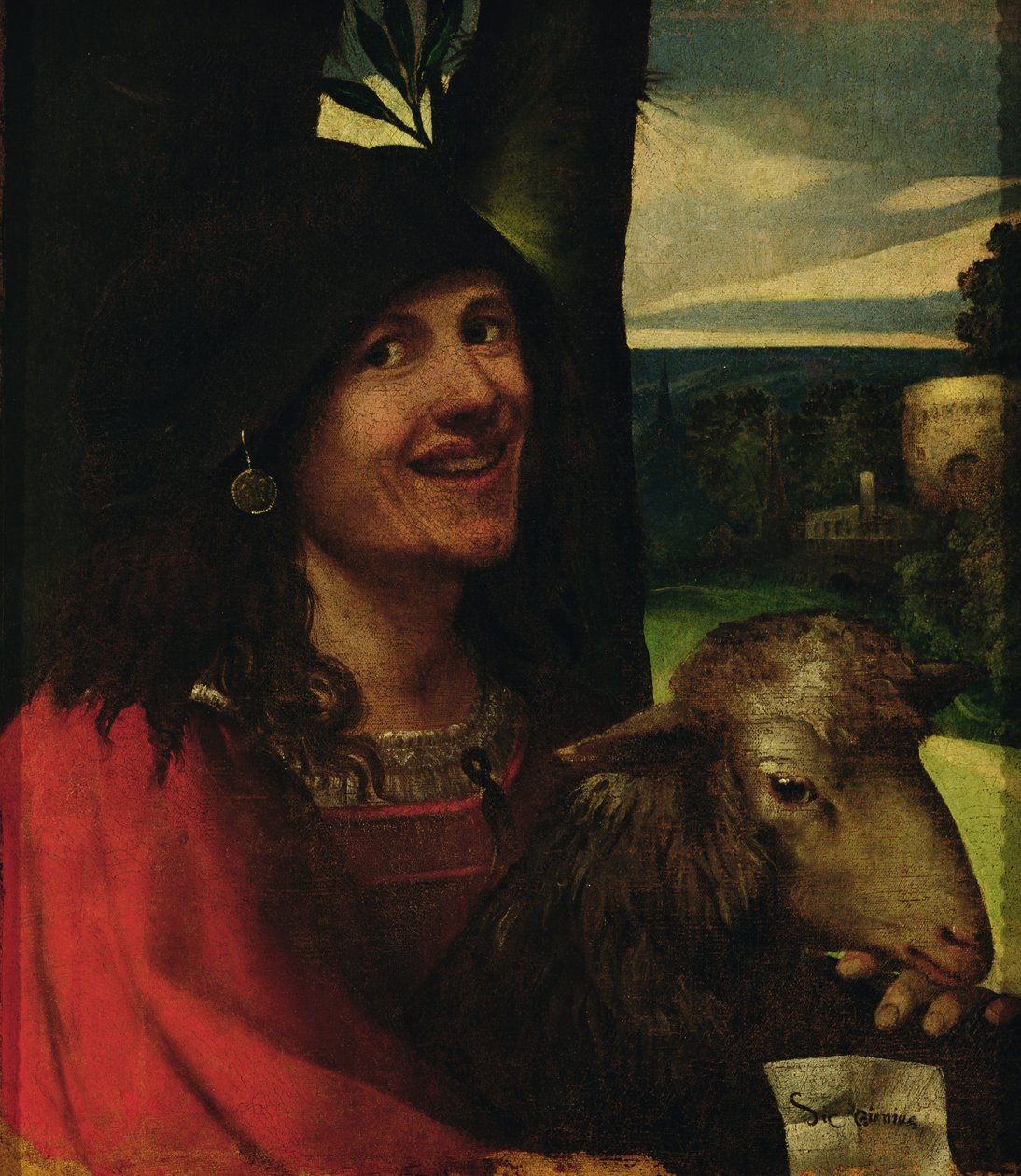 Portret nadwornego błazna autorstwa Dosso Dossi