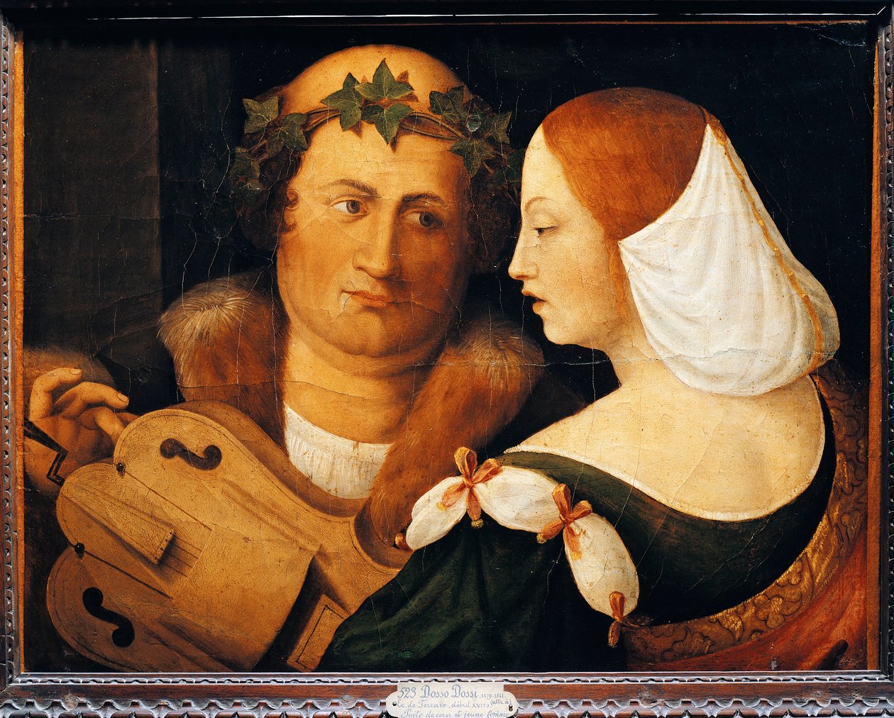 Francja, Fontaine Chaalis Nadworny Poeta i Żona autorstwa Dosso Dossi