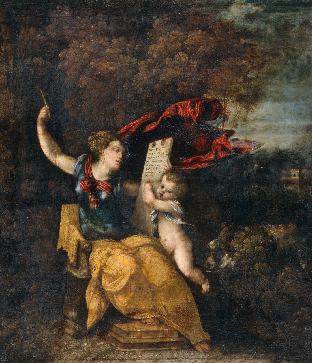 „Sybil i geniusz”, 1499-1551 autorstwa Dosso Dossi