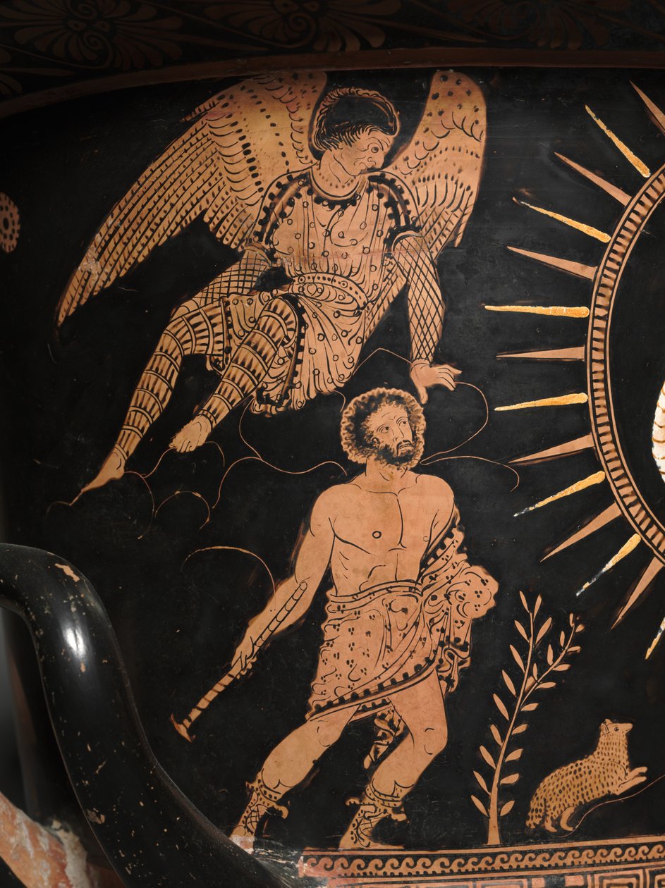 Detal z czerwonofigurowego lekythos autorstwa Douris