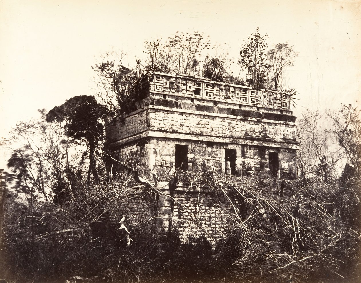 Więzienie w Chichen-Itza, 1857-89. autorstwa Désiré Charnay