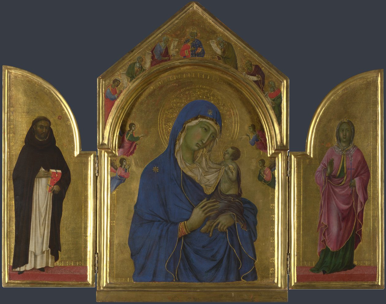 Tryptyk Duccio London autorstwa Duccio di Buoninsegna