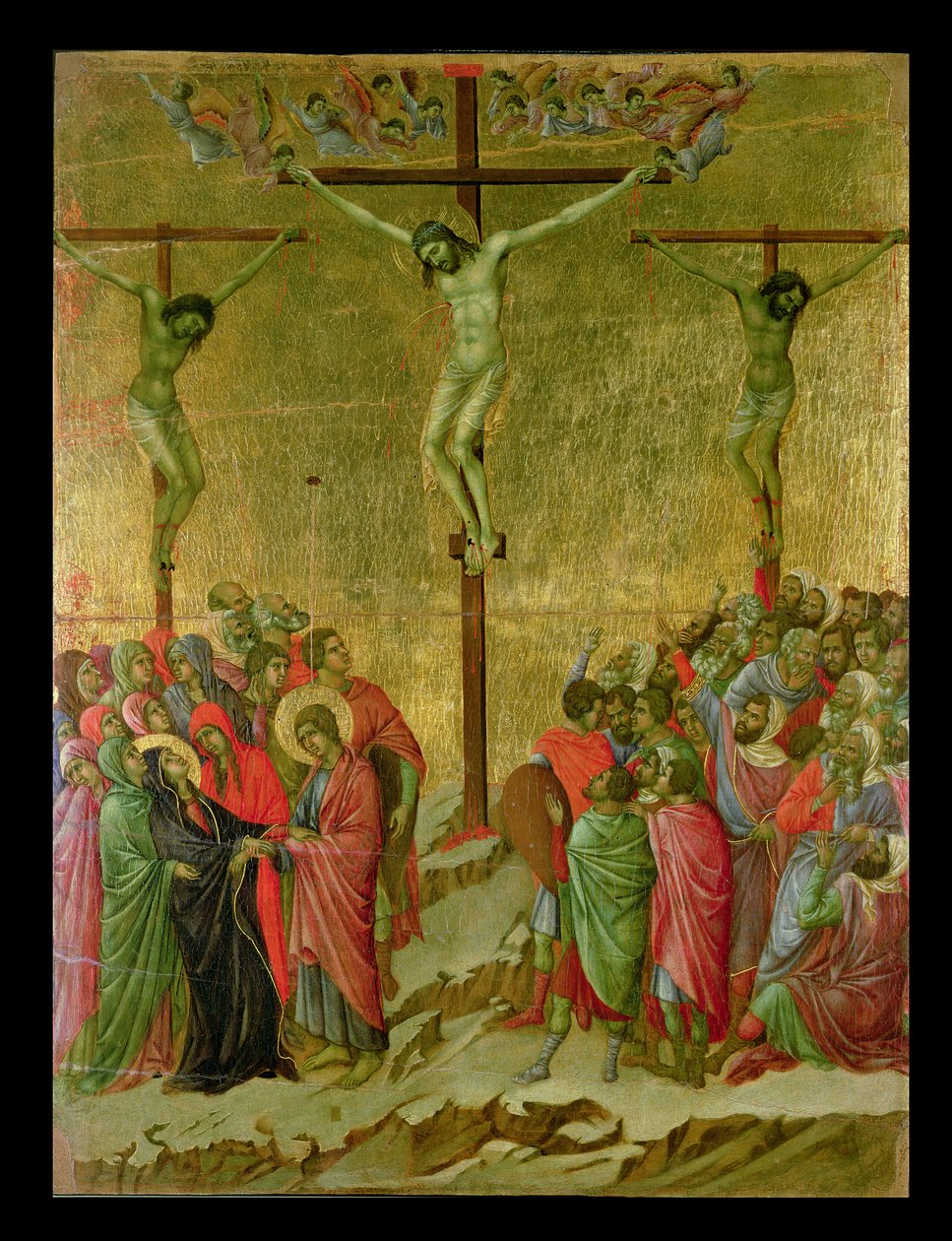 Ukrzyżowanie, 1308-11 (tempera) autorstwa Duccio di Buoninsegna