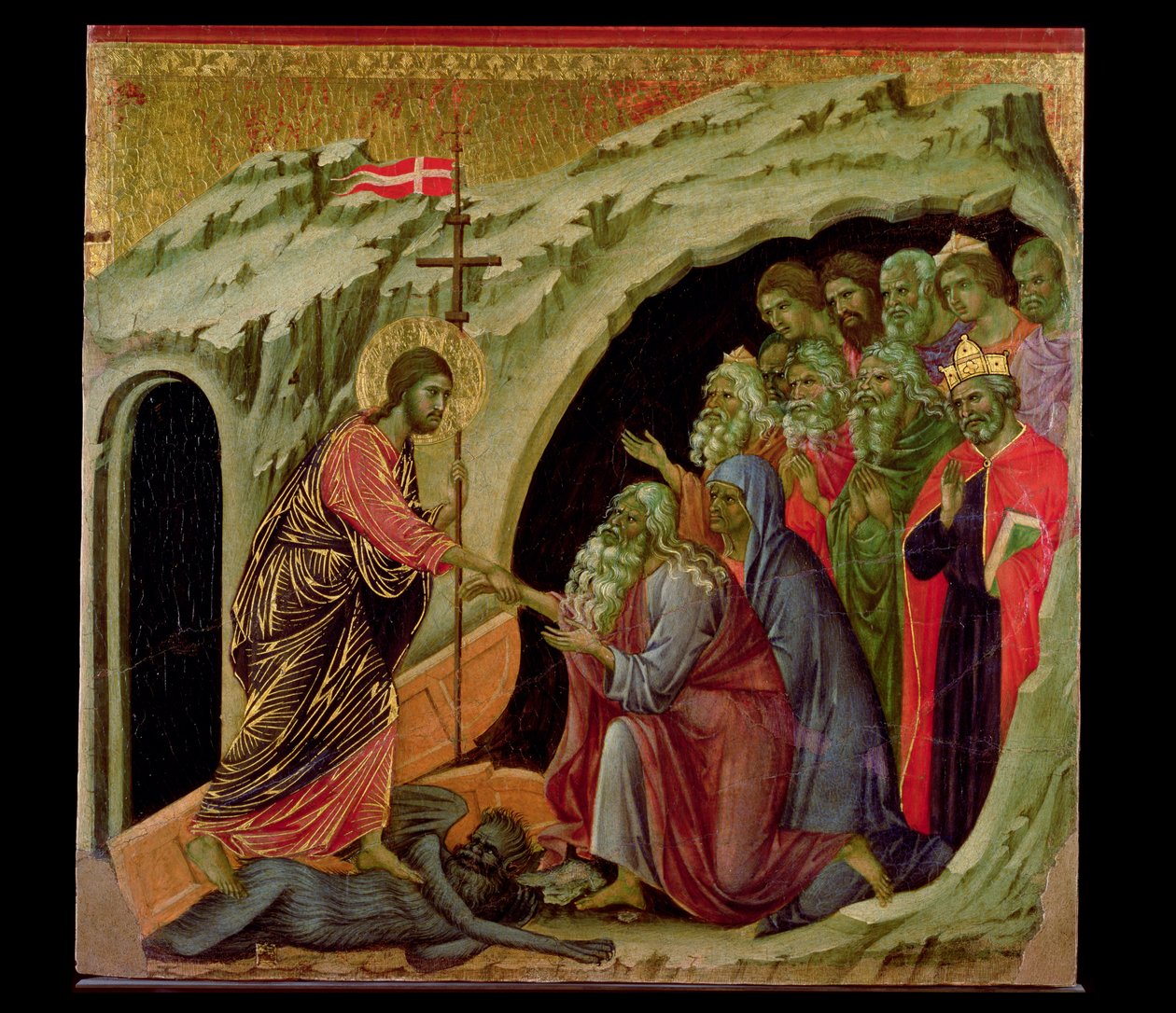 Maesta: Zejście do Limbo, 1308-11 autorstwa Duccio di Buoninsegna