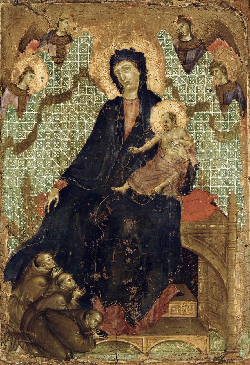 Dziewica franciszkanów, ok. 1300 autorstwa Duccio di Buoninsegna