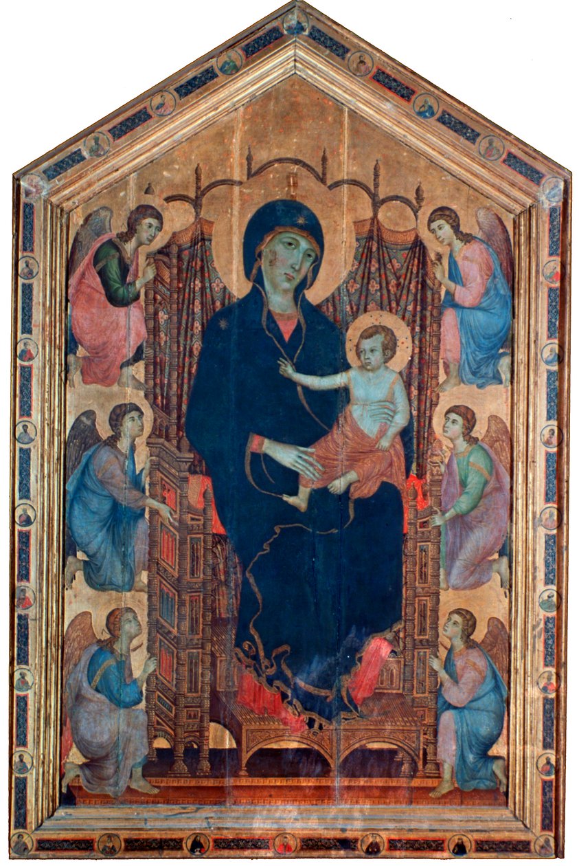 Madonna z Dzieciątkiem, Rucellai Madonna, 1285. autorstwa Duccio di Buoninsegna