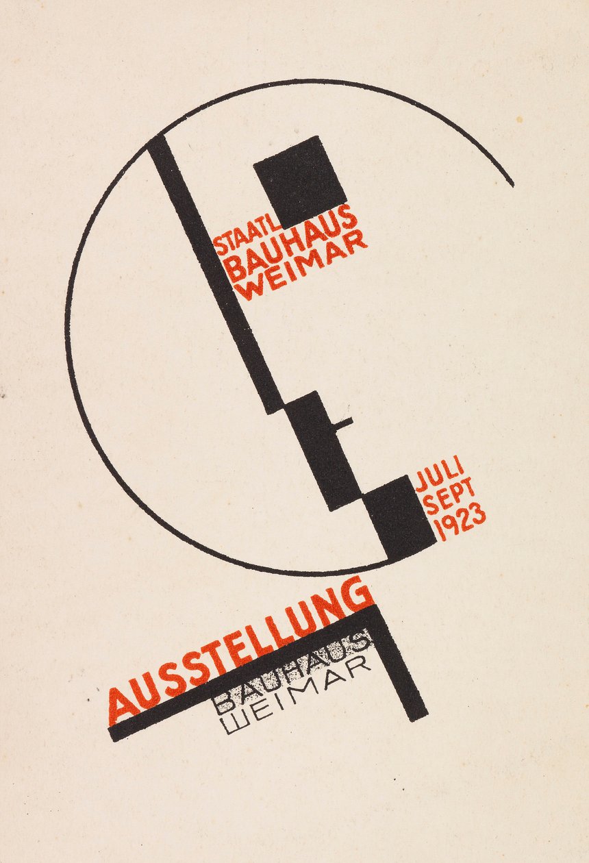 Wystawa Bauhaus Weimar Wystawa Bauhausu. Pocztówki, 1923. autorstwa Dörte Helm