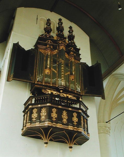 Widok organów, 1637 autorstwa Dutch School