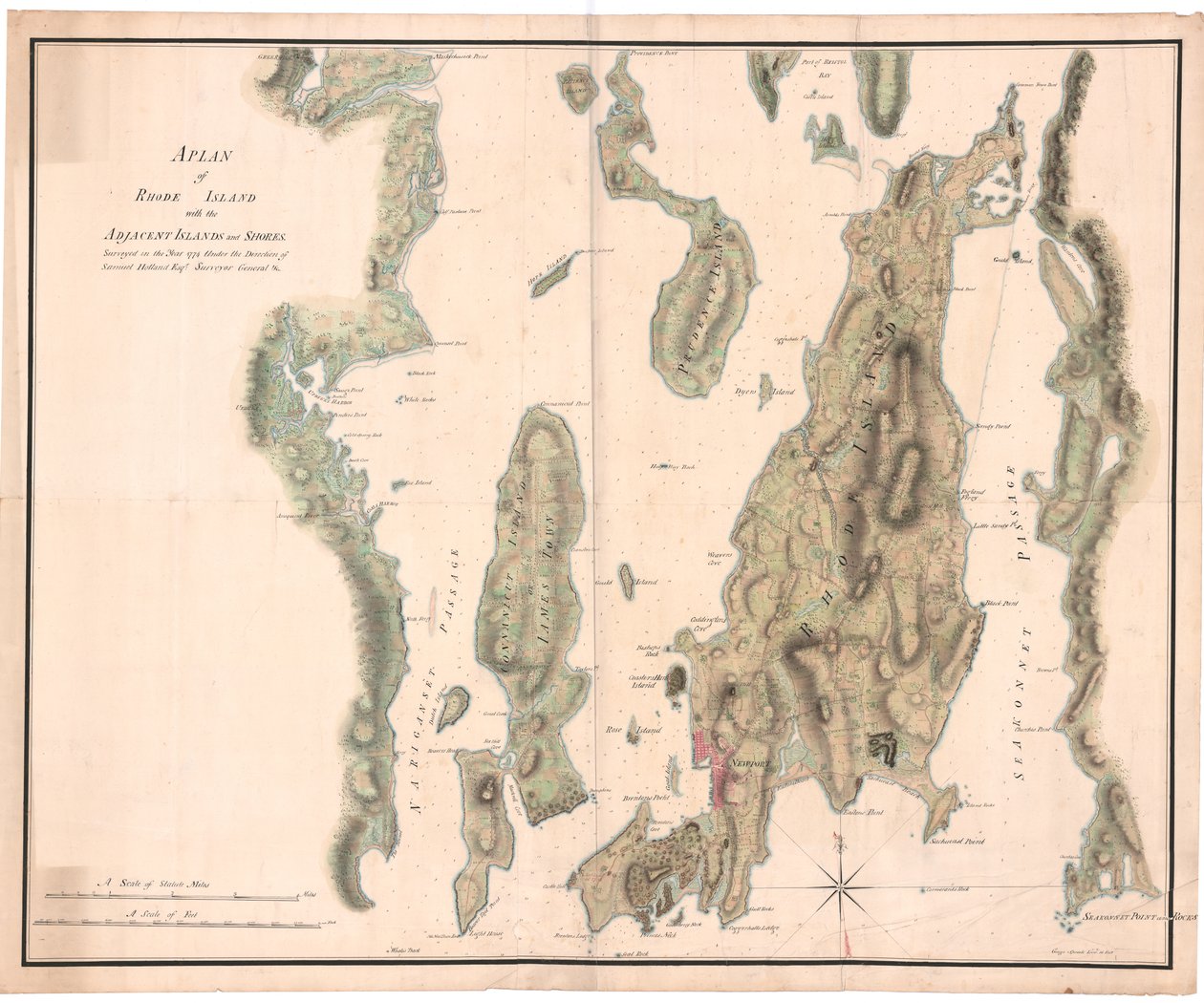 Plan Rhode Island autorstwa Holandii autorstwa Dutch School