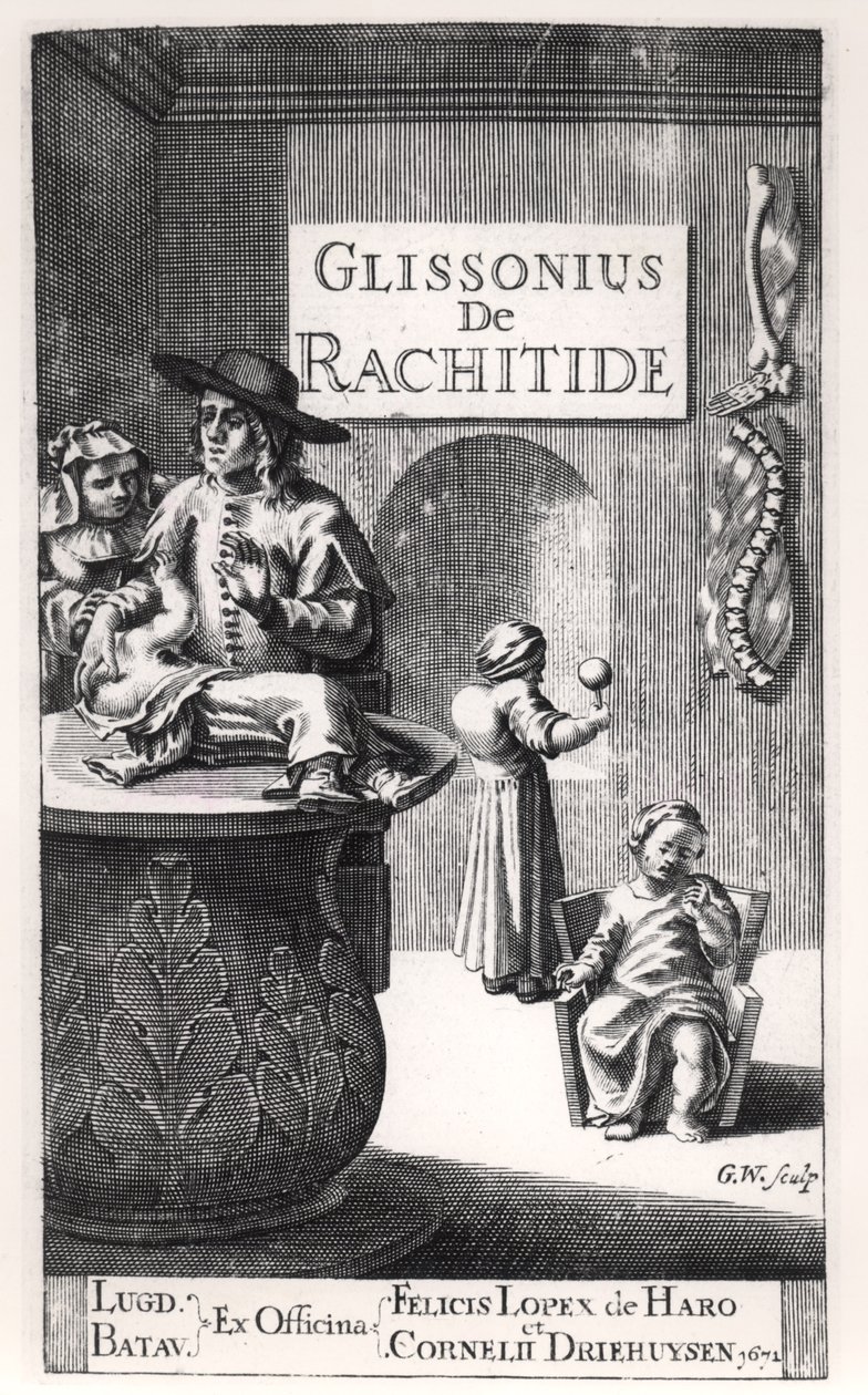 Francis Glisson (1597-1677) opublikowany w Leiden, 1671 autorstwa Dutch School
