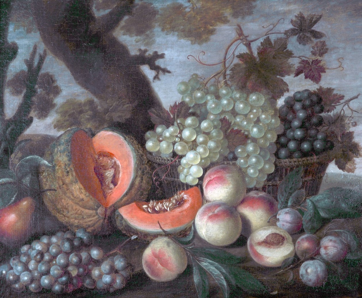 Melony i Winogrona autorstwa Dutch School