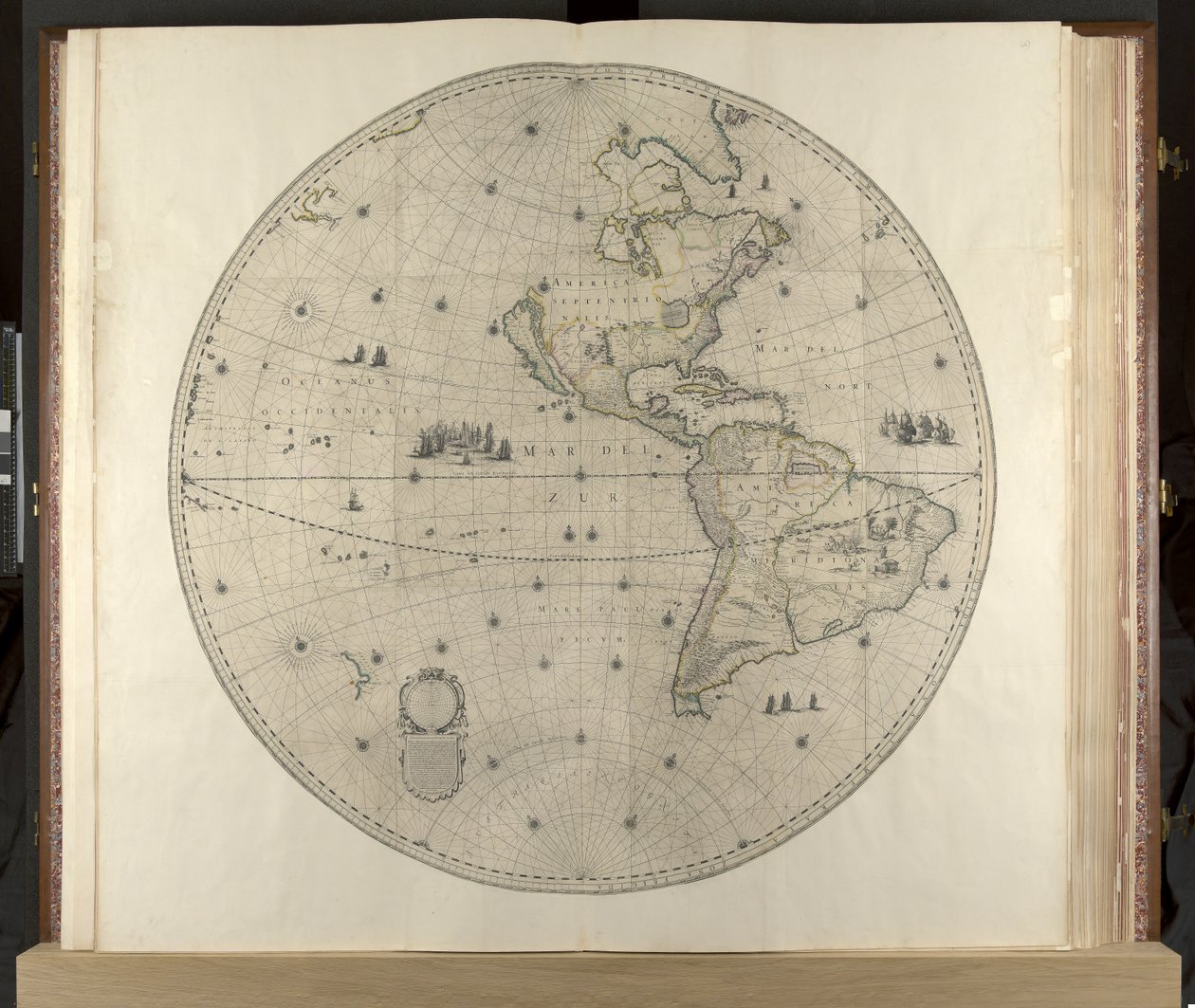 Ameryka, Klencke Atlas, c.1660 (grawerowanie) autorstwa Dutch School