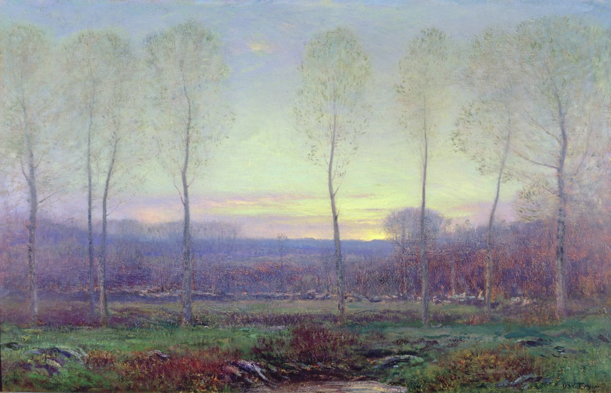 Październikowy zmierzch autorstwa Dwight William Tryon
