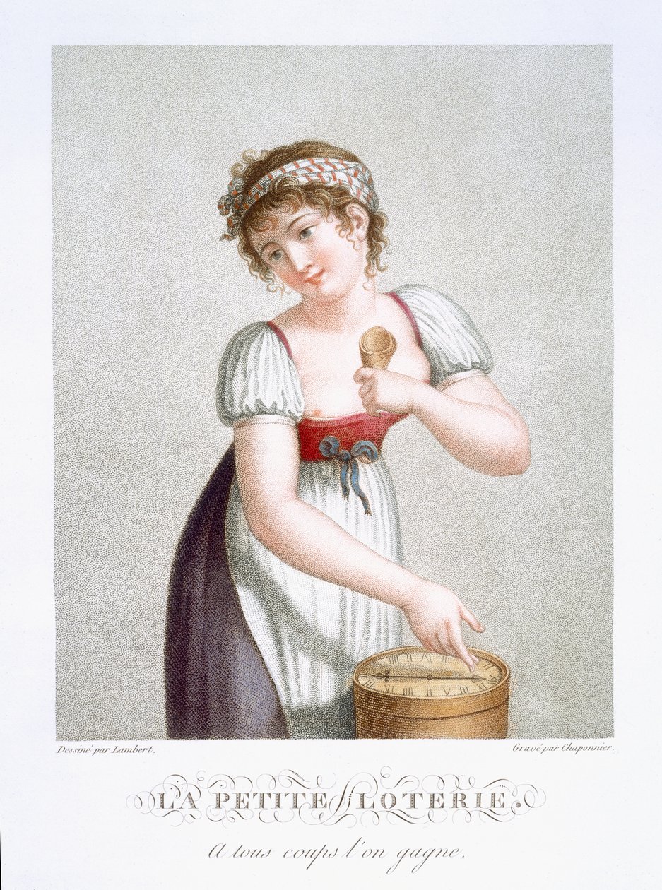Mała Loteria, c.1816 autorstwa E. F. Lambert