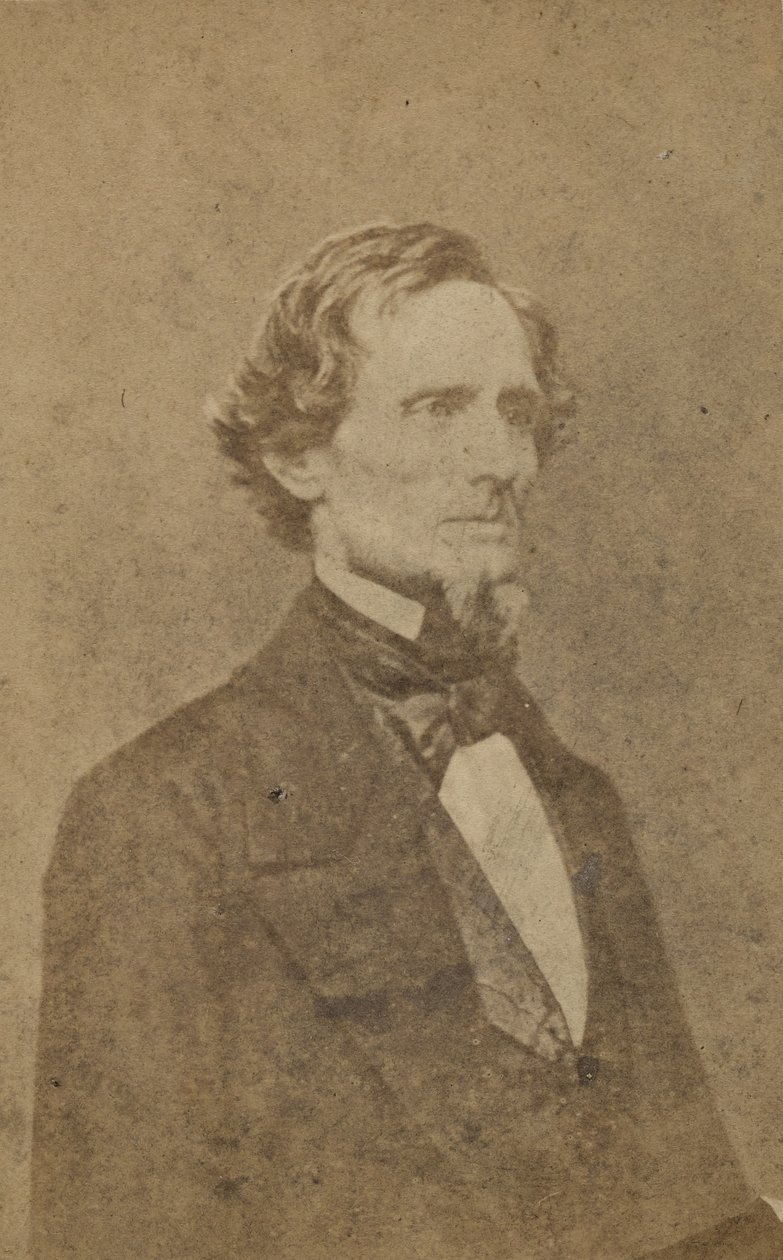 Jefferson Davis (srebrny odbitka albumu) autorstwa E. Anthony