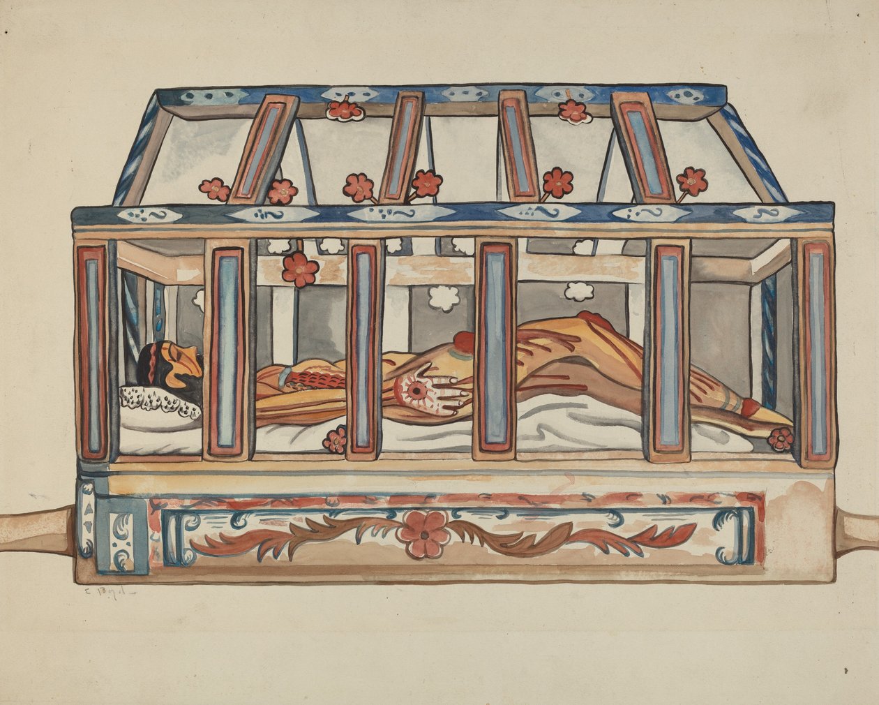 Chrystus w Grobie, 1935-1942. autorstwa E. Boyd