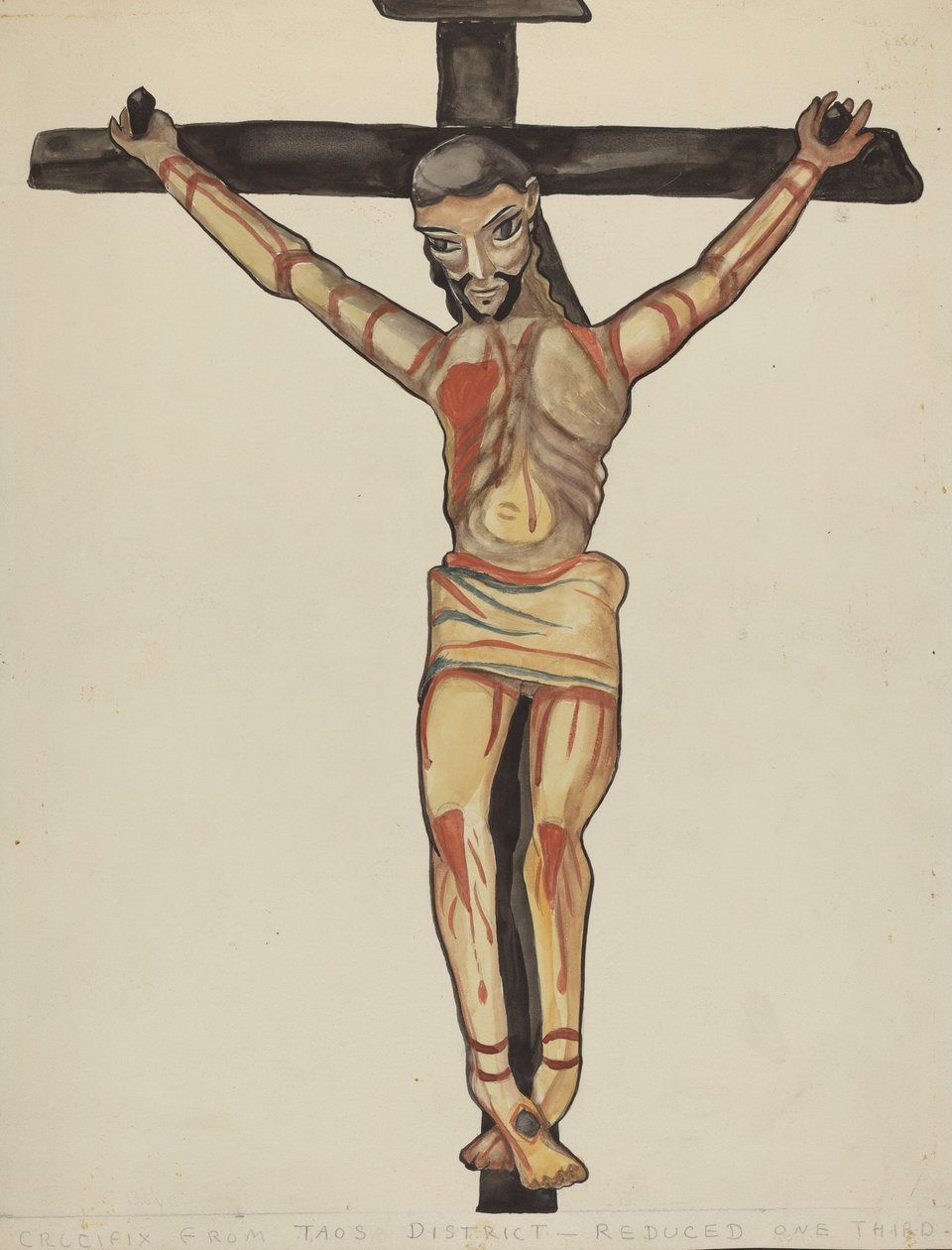 Krucyfiks z okolic Taos, 1935-1942. autorstwa E. Boyd