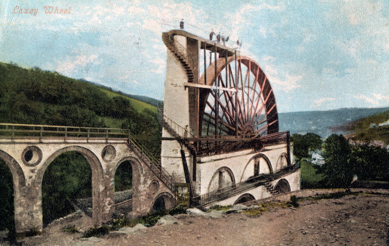 „Laxey Wheel, Isle of Man”, 1904. autorstwa E Florian