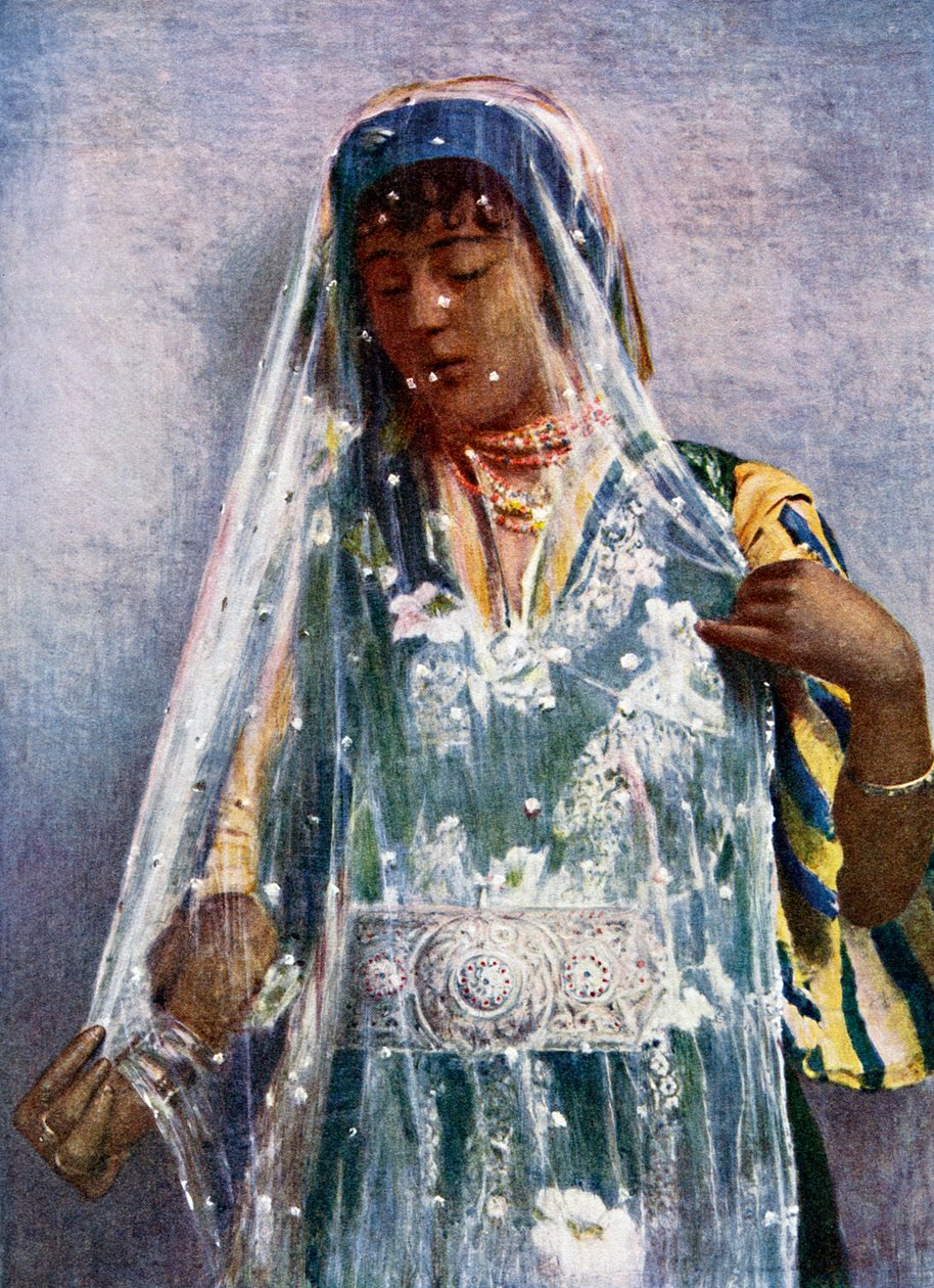 Arabska panna młoda. autorstwa E Frechon