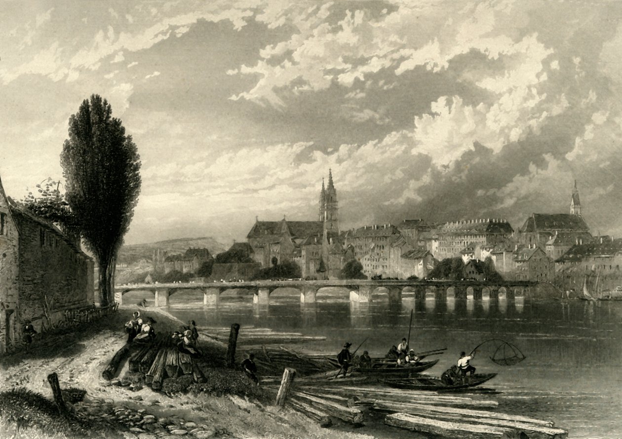 "Bazylea", ok. 1872 r. autorstwa E I Roberts