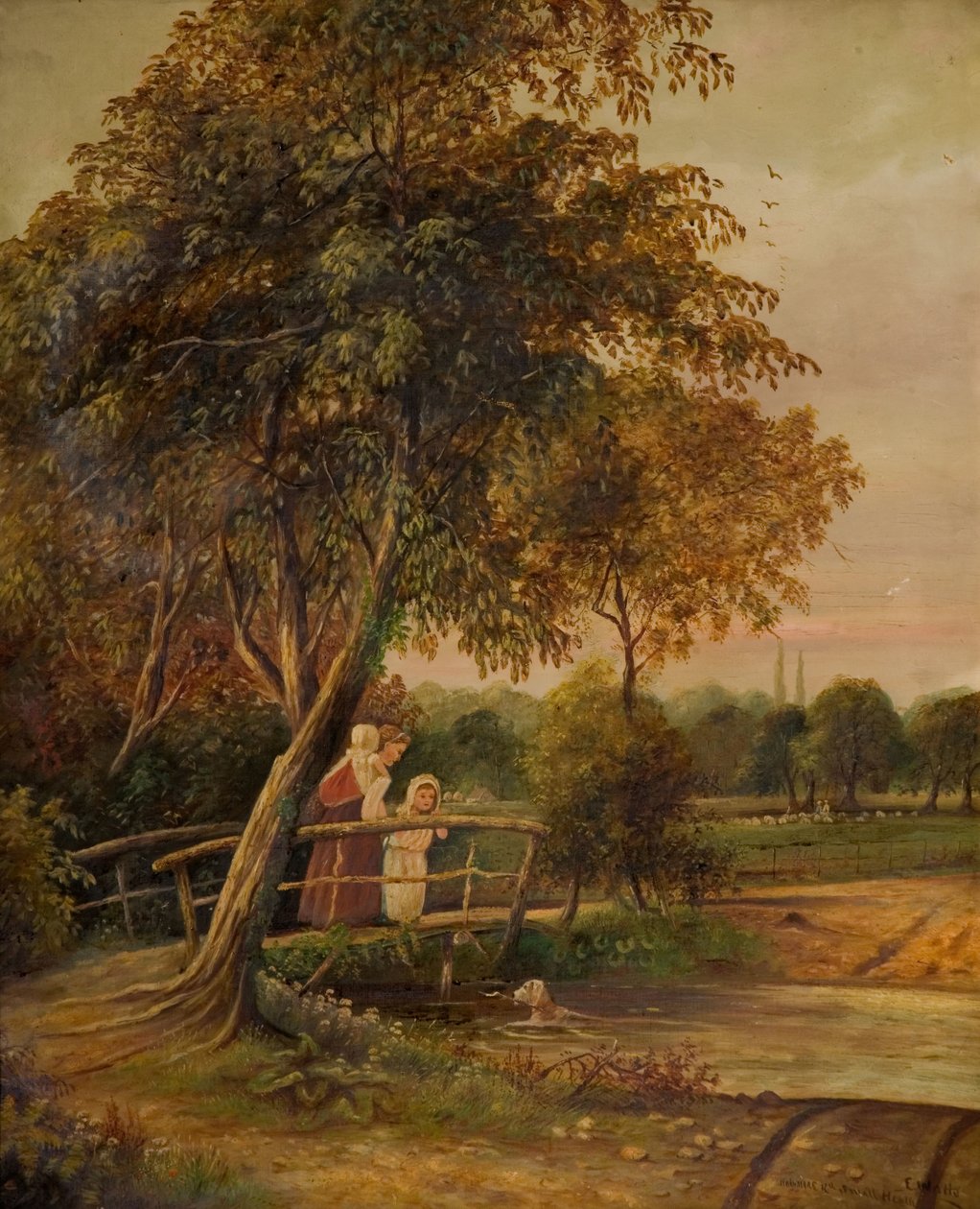 Hobmore Road Ford, 1860-1900. autorstwa E Watts