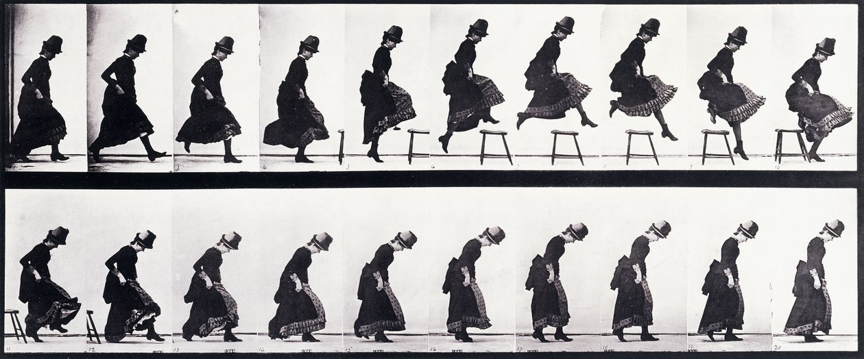 Studium wniosku, ok. 1872-1885 autorstwa Eadweard Muybridge
