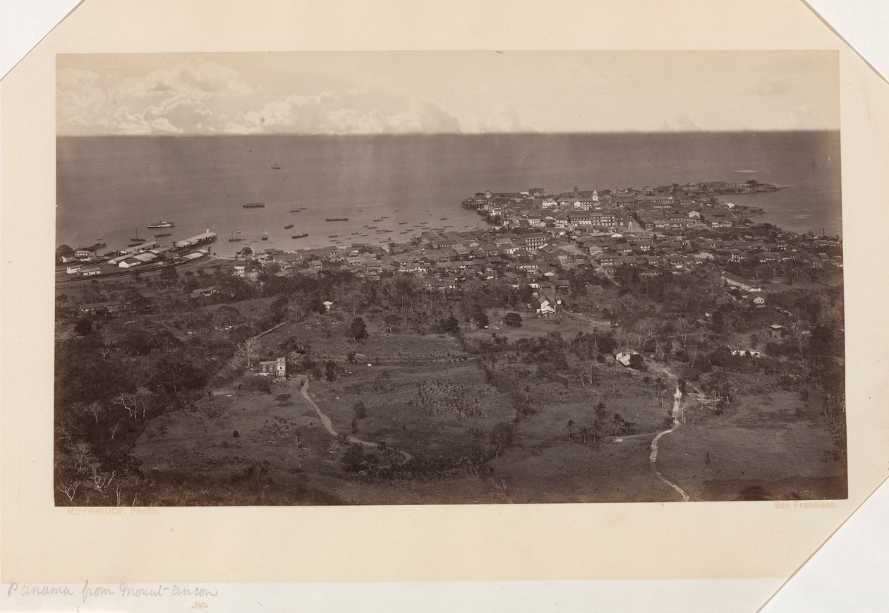 Panama z góry Ancon autorstwa Eadweard Muybridge