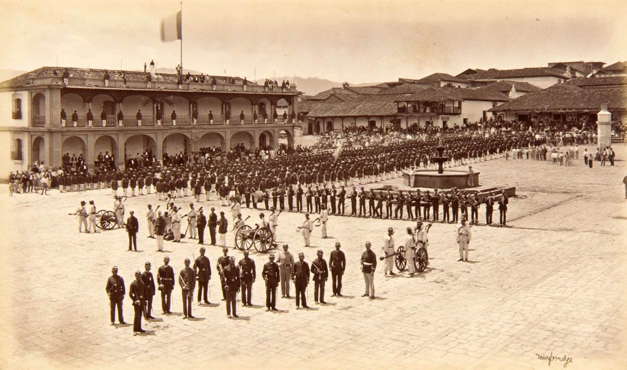 Przyjęcie artysty, Quezaltenango, Gwatemala autorstwa Eadweard Muybridge