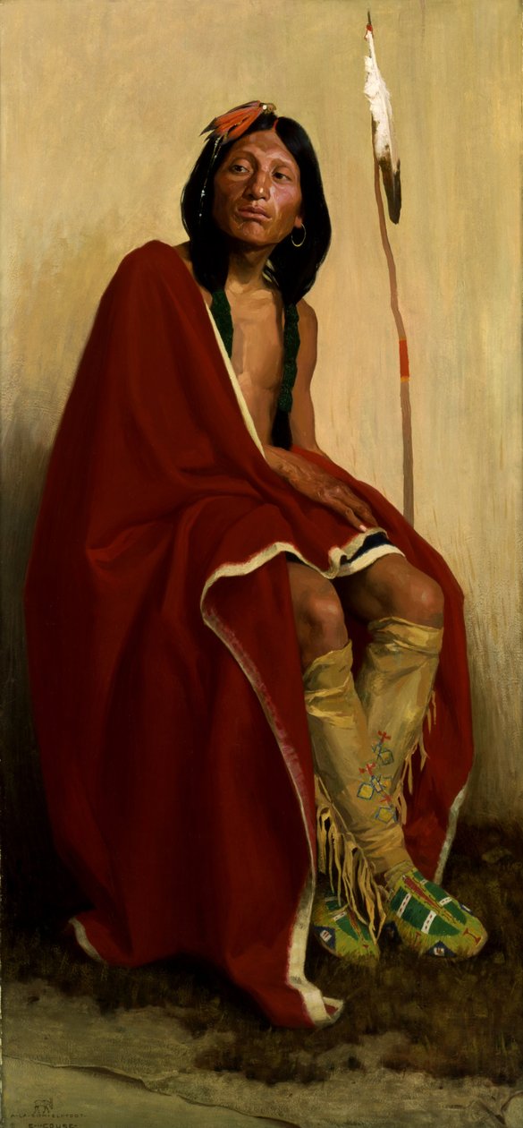Elk-Foot z plemienia Taos autorstwa Eanger Irving Couse