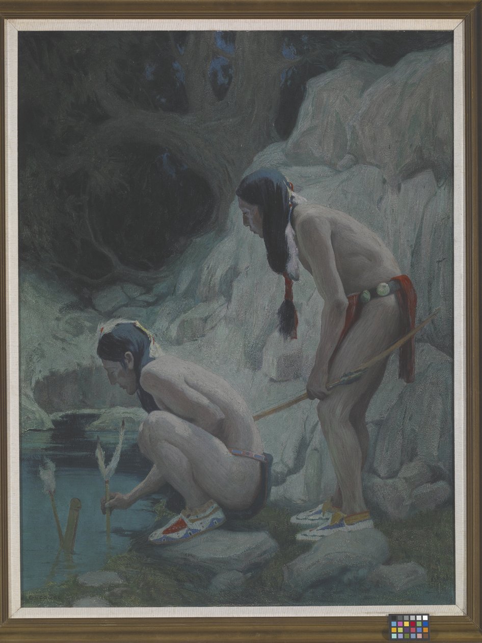 Święte wody (olej na płótnie) autorstwa Eanger Irving Couse