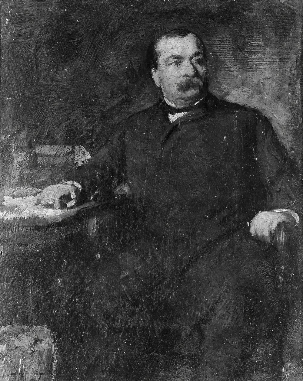 Grover Cleveland, do 1891 roku. autorstwa Eastman Johnson