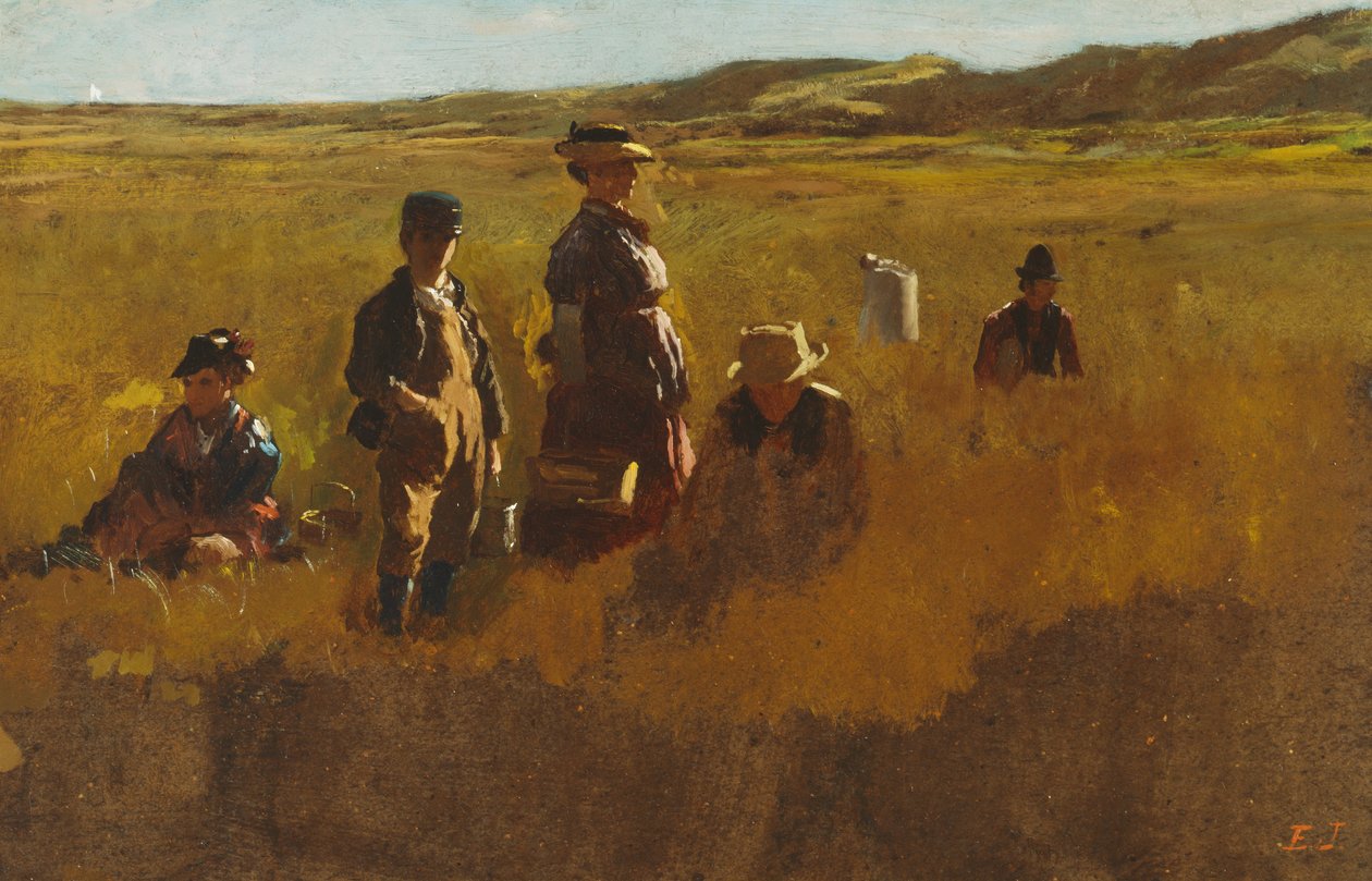 Na polach, ok. 1878-80 autorstwa Eastman Johnson