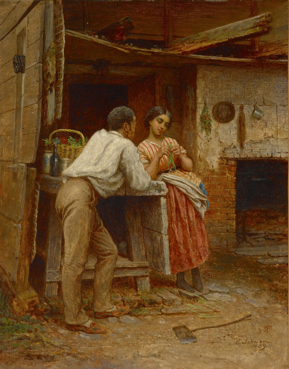 Zaloty południowe, 1859 autorstwa Eastman Johnson