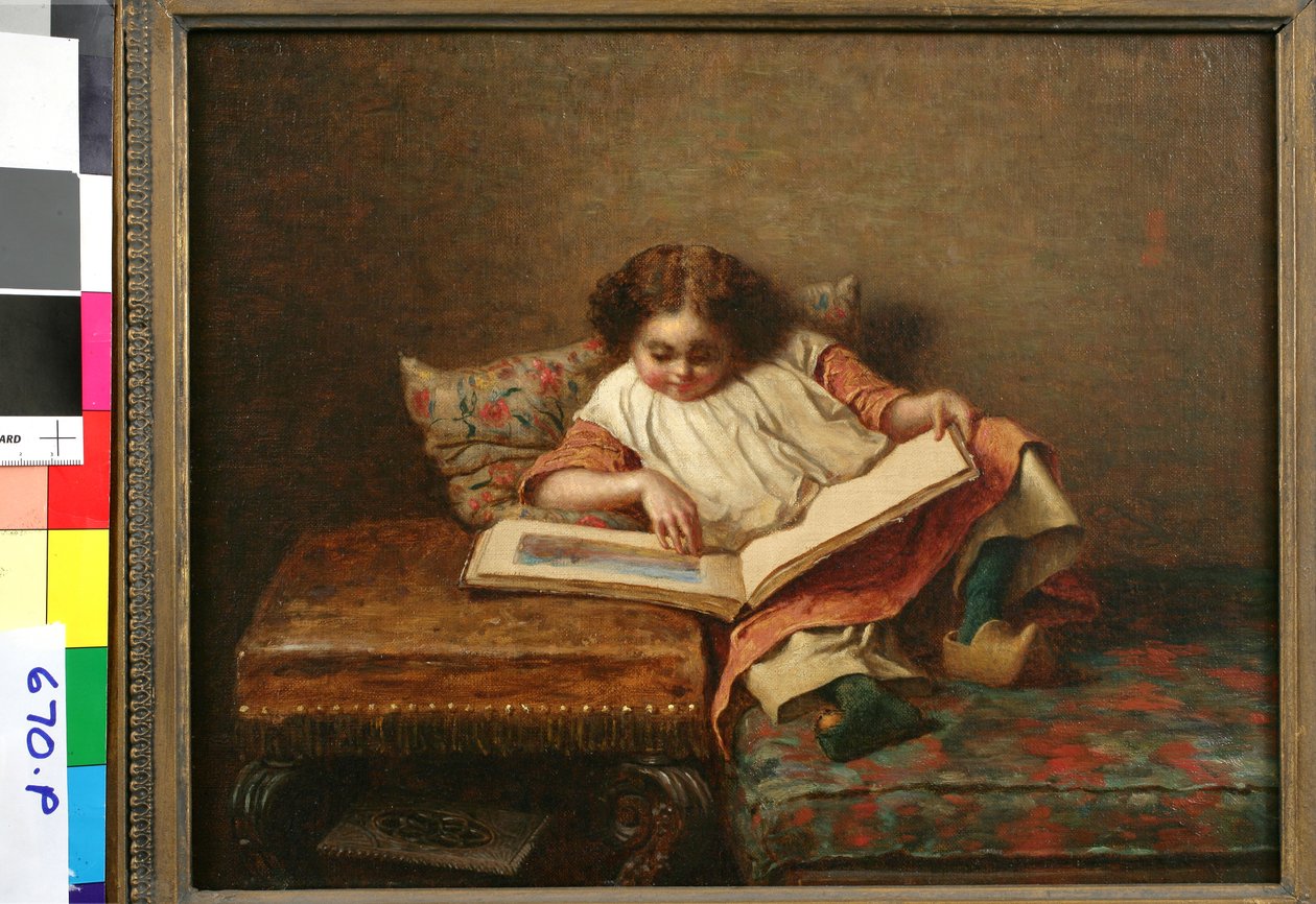 Miłośnik sztuki autorstwa Eastman Johnson