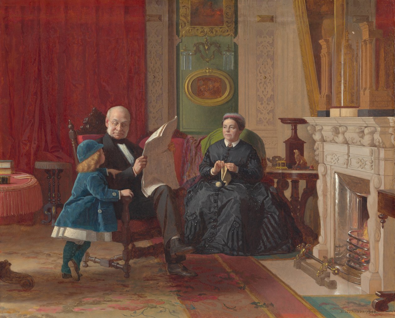 Rodzina Brown, 1869. autorstwa Eastman Johnson