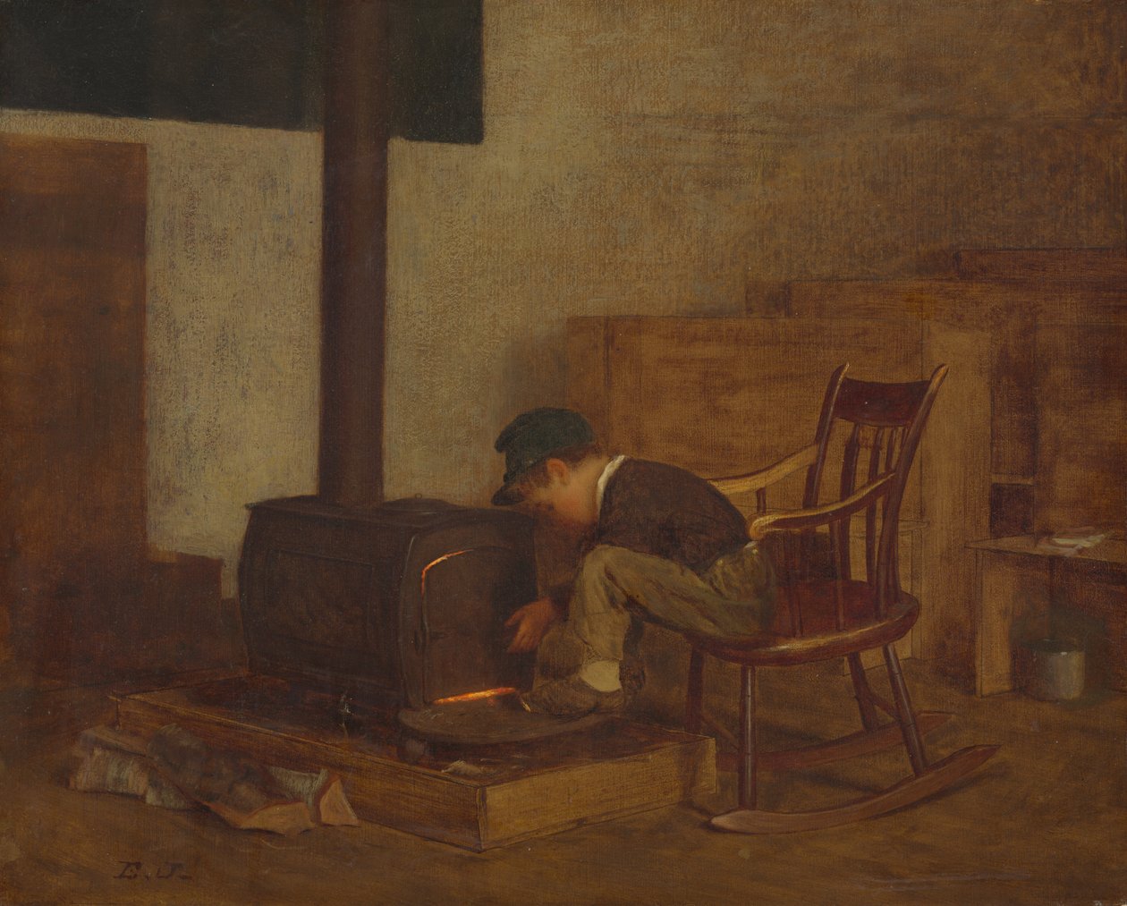 Wczesny uczony autorstwa Eastman Johnson