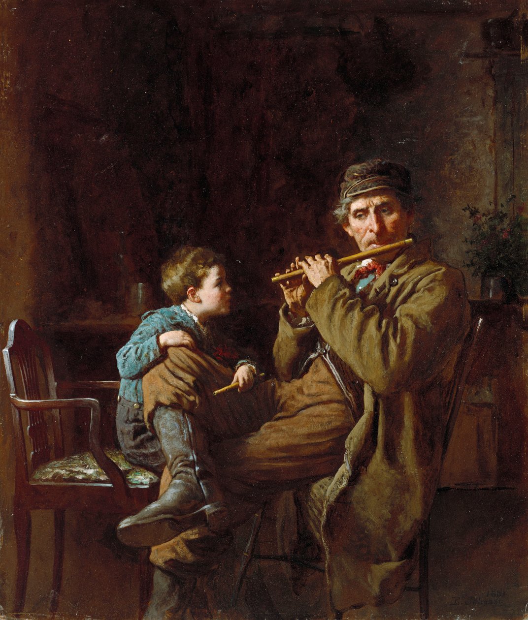 Najgorętszy uczeń, 1881 autorstwa Eastman Johnson