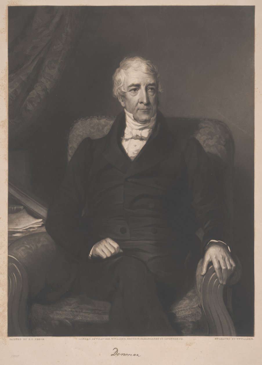 Thomas Denman, grawerowane przez Williama Walkera, 1849 autorstwa Eden Upton Eddis