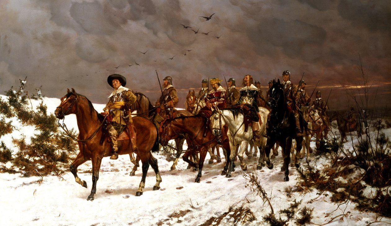 Po Naseby, 1645 r. autorstwa Edgar Bundy