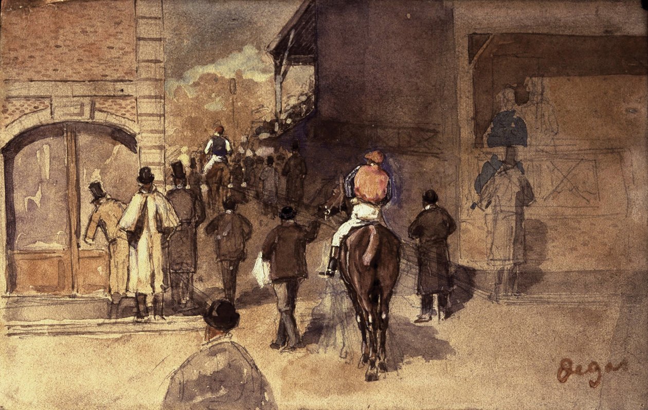 Wyjście ważenia autorstwa Edgar Degas