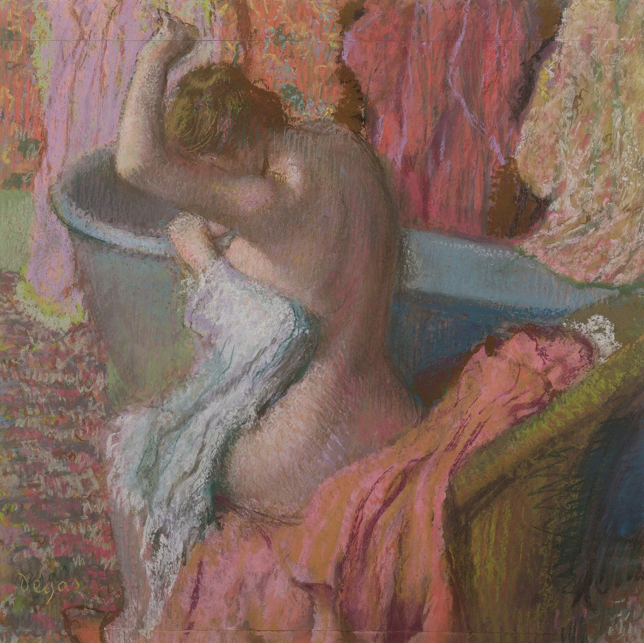 Kąpiący się, 1899 (pastel na papierze) autorstwa Edgar Degas