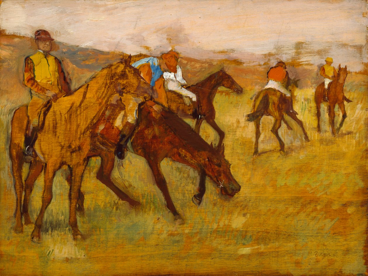 Przed wyścigiem autorstwa Edgar Degas