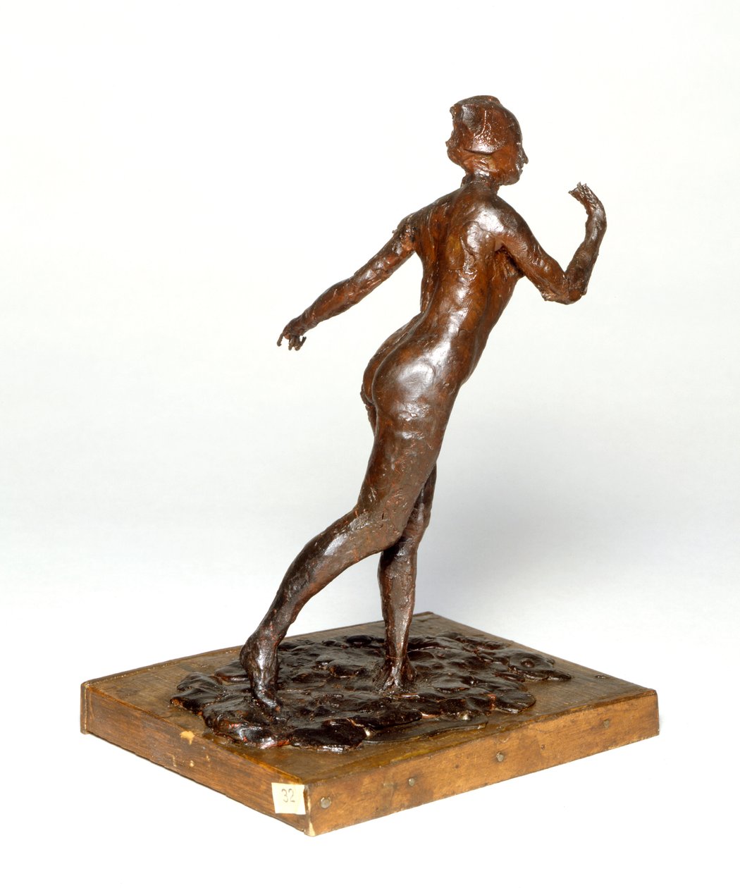Tancerka kłaniająca się, ok. 1895 (czerwony wosk) autorstwa Edgar Degas