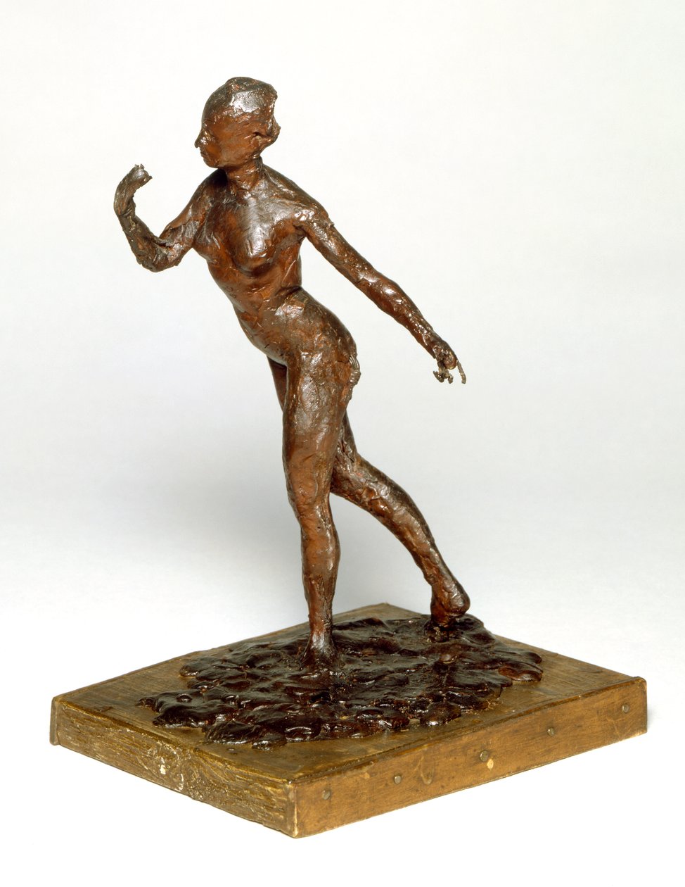 Ukłony tancerza, ok. 1895 (czerwony wosk) autorstwa Edgar Degas