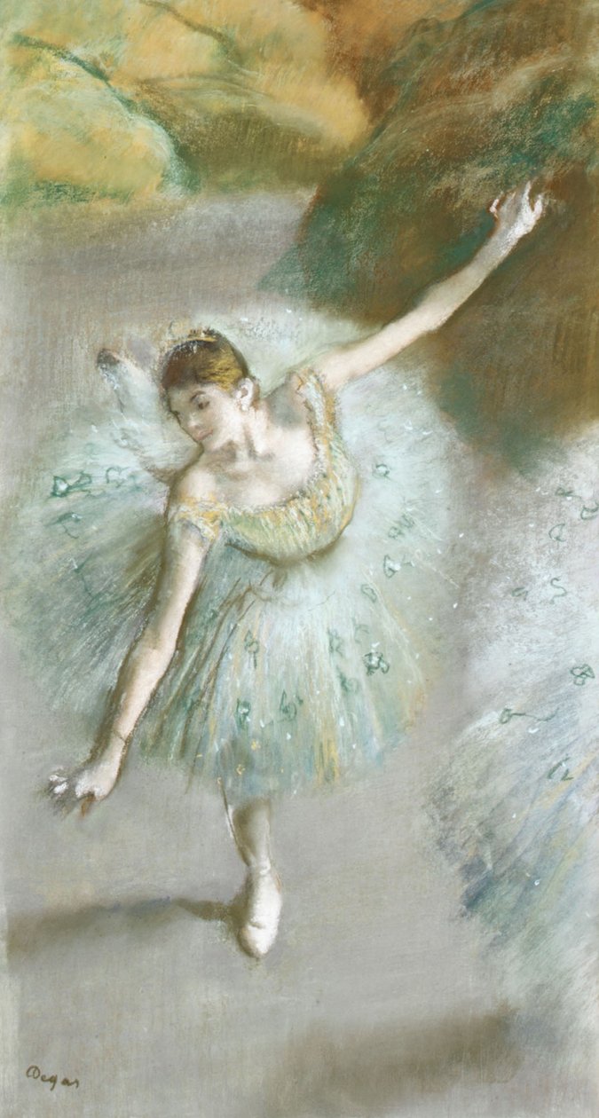 Tancerka w zieleni, ok. 1883 r. autorstwa Edgar Degas