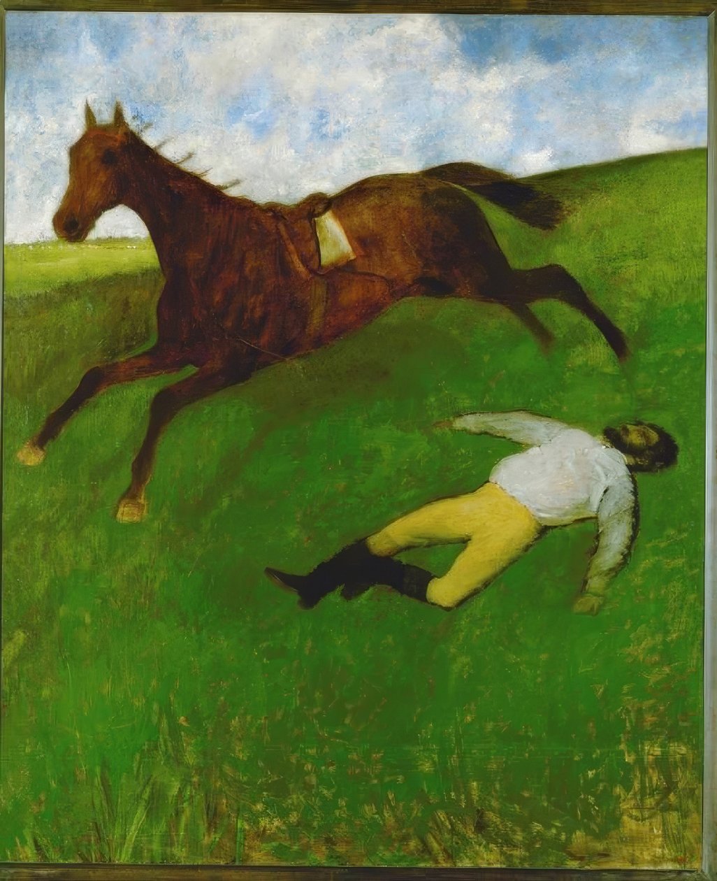 Ranny dżokej autorstwa Edgar Degas